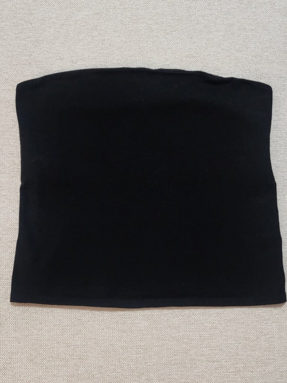 Black Strapless Tube Top